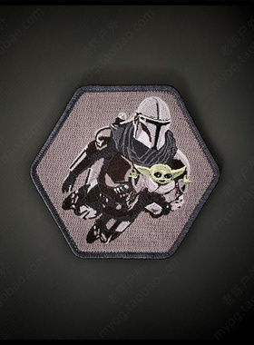 现货 美国PDW Windows Down Morale Patch 曼德洛与小尤达臂章
