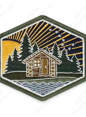 现货 美国PDW Cabin Life V4 Morale Patch 夜光木屋生活臂章