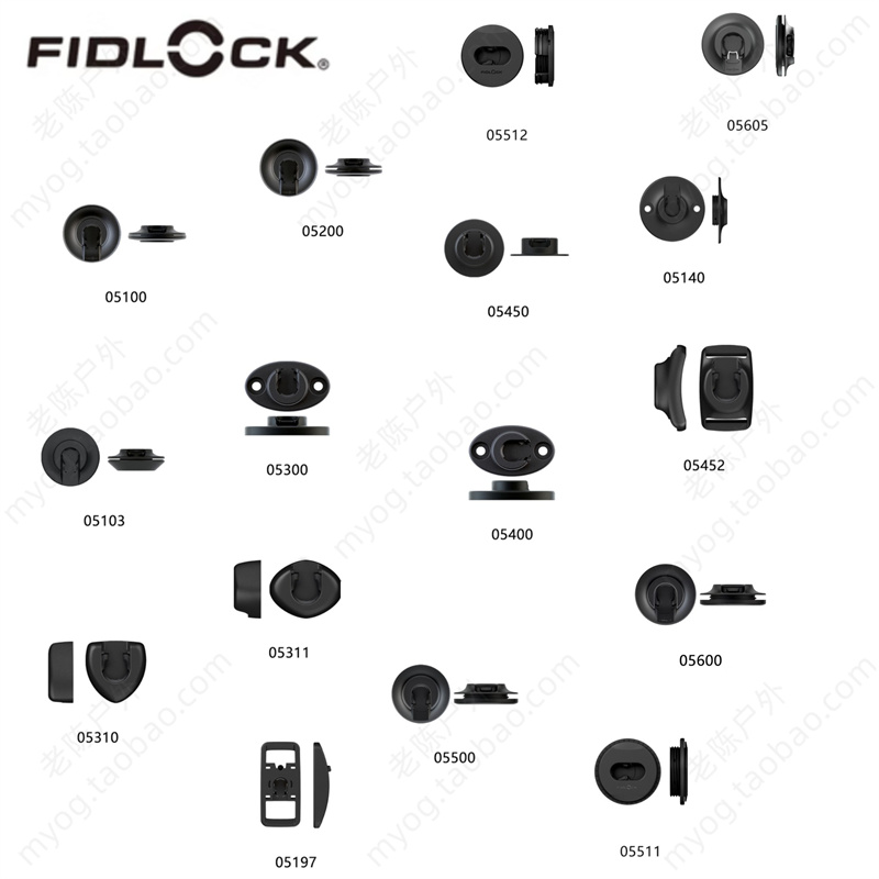 现货FIDLOCK斐得洛扣正品SNAP磁铁吸附尼龙扣服装鞋包磁力扣具-封面