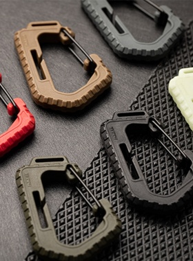 现货 PSIGEAR 多功能快挂D扣 PK52040 战术MOLLE勾扣挂钩 DIY配件