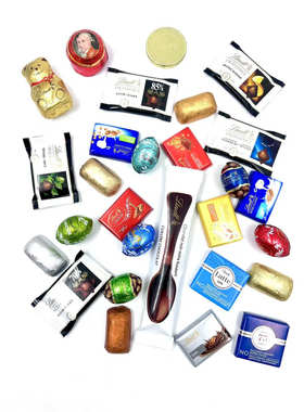 单粒装瑞士莲复活节彩蛋迷你小排块香橙海盐薄荷cresta小排