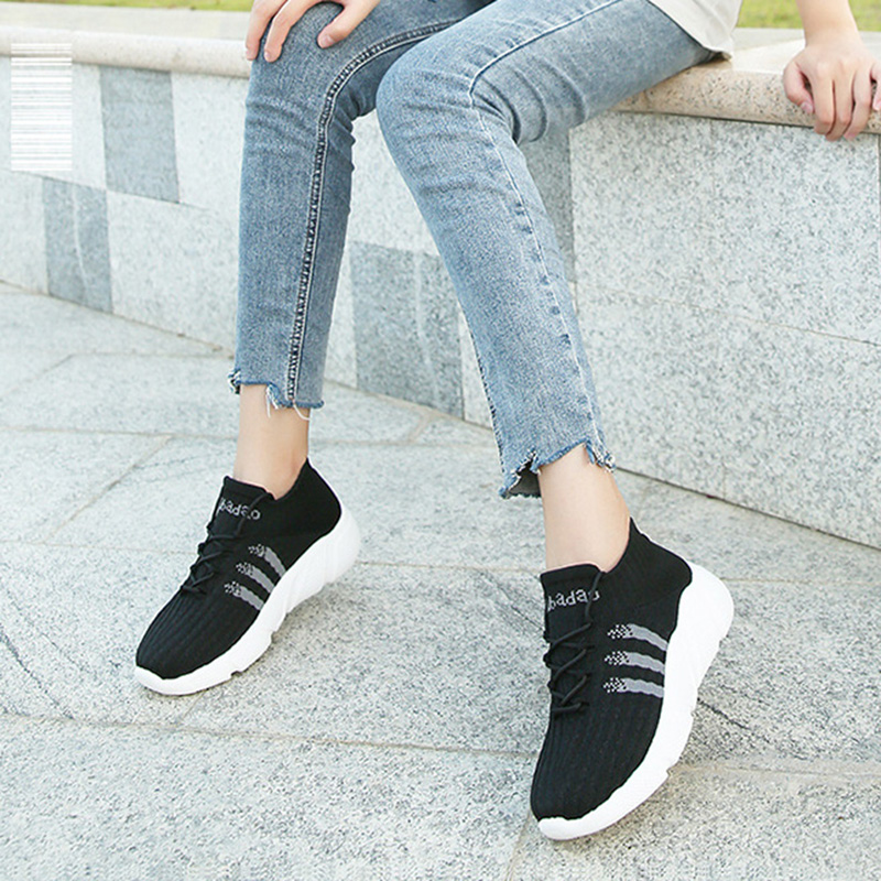 牛霸道运动鞋免系带一脚蹬网面跑步鞋轻便软底跳舞不累脚广场舞鞋