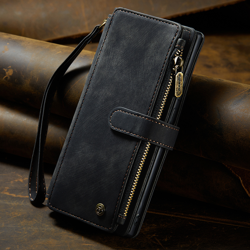 复古带手绳适用三星A16/A55/A54/A53手机皮套A15/A14翻盖保护壳钱包卡包A35欧美港澳风A33/A52/A12