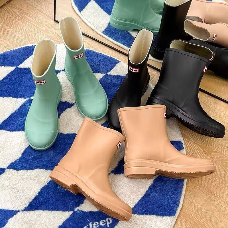 回力雨鞋女款时尚外穿女生防水鞋户外防滑雨靴胶鞋女短筒学生水靴