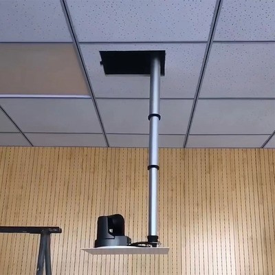 投影机电动升降吊架竹节式遥控投影仪摄像头伸缩杆柱行程1或1.5米