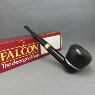 原装英国小鹰Falcon石楠木烟斗6mm国际版铝杆冷却系统双重过滤式