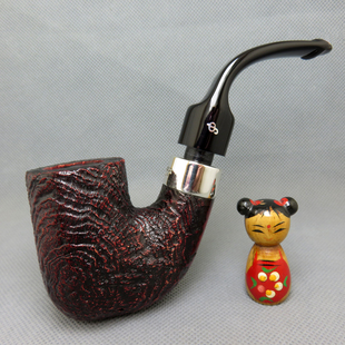 爱尔兰Peterson彼得森925银圈石楠木系统斗烟斗俱乐部 PUB喷砂面