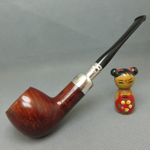 爱尔兰彼得森Peterson石楠木925双银龙头军插烟斗terracotta 87