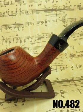 红木实木花梨木弯直式烟斗9MM滤芯过滤新手入门练习D-BRAND   482