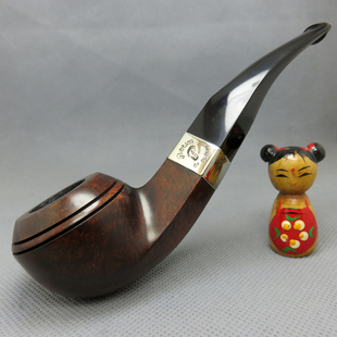 爱尔兰进口彼得森Peterson银圈石楠木烟斗3mm老式男士 ARAN 230