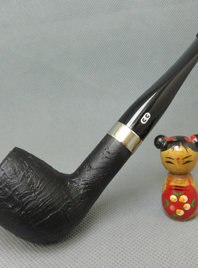 原装进口法国CC CHACOM石楠木烟斗9mm喷砂 L'Essard 莱萨德 185