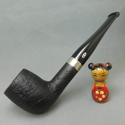 原装进口法国CC CHACOM石楠木烟斗9mm喷砂 L'Essard 莱萨德 185