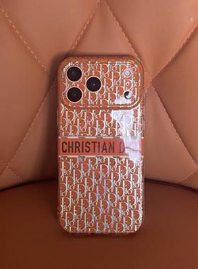 新款适用苹果17promax手机壳橘橙色潮iphone16pro保护套包照相头软边防摔15奢华磁吸充电高档小众复古D家好看