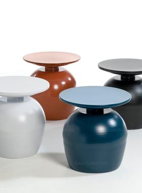 idao宜道创意定制设计师茶几床边几边桌咖啡桌圆形瓶子side table