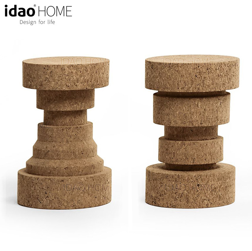 idao宜道创意软木凳子展示台装饰边桌咖啡桌个性简约艺术时尚年轻