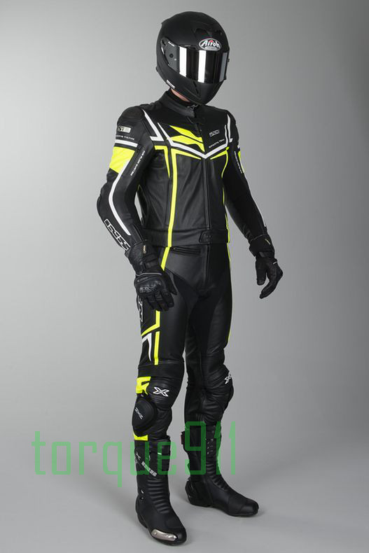 瑞士 IXS RAY 钛合金滑块 导流驼峰运动赛道摩托机车皮衣牛皮连体