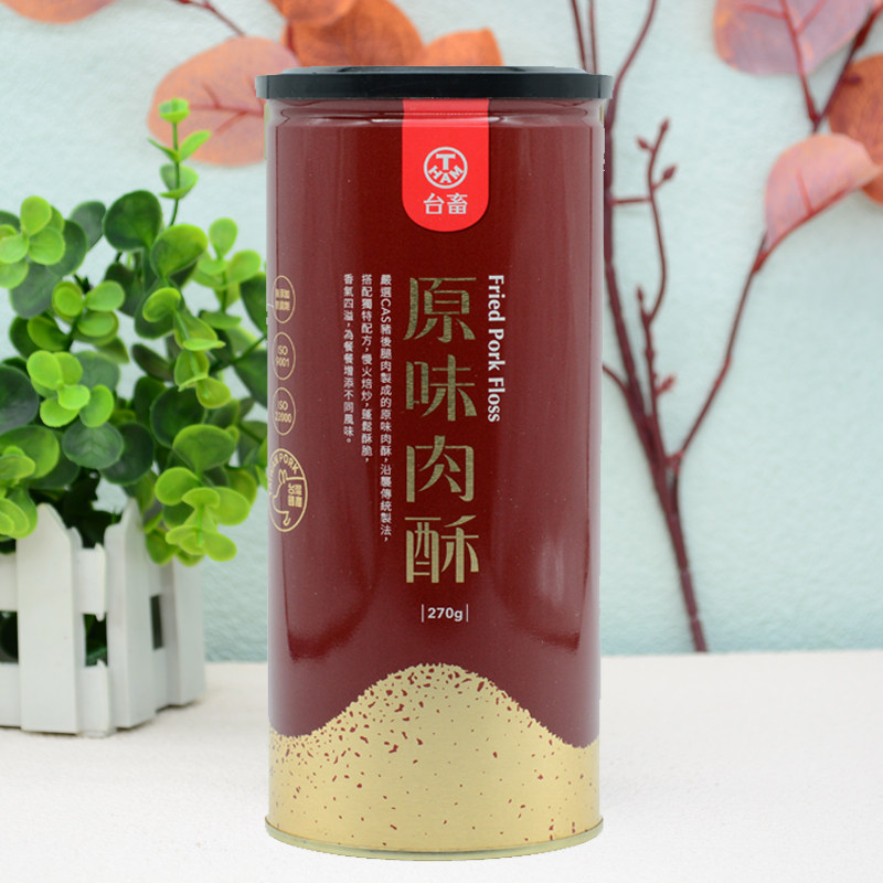 台畜原味 海苔味 台味肉酥 猪肉松无添加豆粉270g 儿童大人副食品