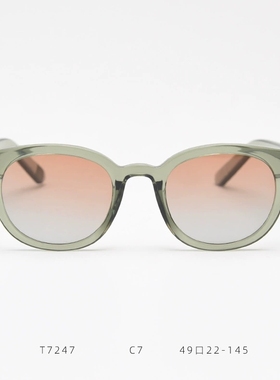 ins日韩系小众复古墨镜男女网红文艺复古太阳眼镜日落桔个性街拍