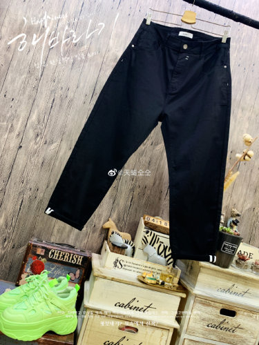 情侣版显瘦品牌单休闲薄款工装萝卜裤包邮天蝎格格家原单女装大码