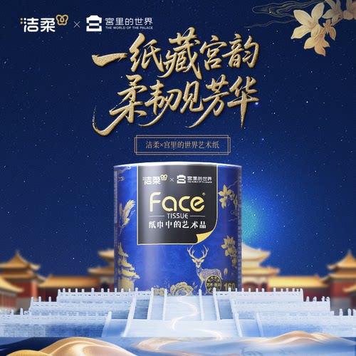 洁柔抽纸艺术X宫里的世界纸巾