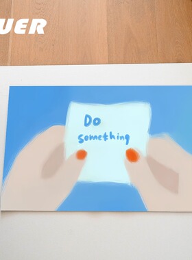 BUER浴室地垫硅藻泥吸水软垫卫生间门口吸水速干防滑垫创意ins风