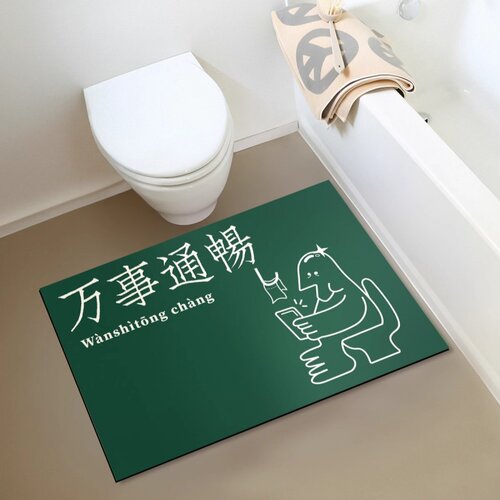 创意浴室地垫吸水地垫硅藻泥软垫卫生间门口吸水防滑垫卫生间脚垫