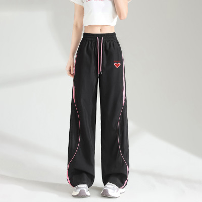C美式街头爱心印花休闲裤