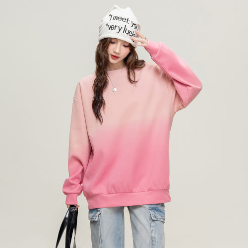 ILOVECHOC渐变色圆领卫衣