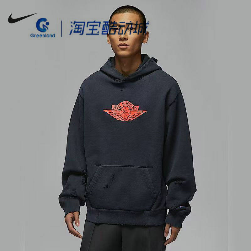 Nike耐克官方正品JORDAN男士印花时尚休闲宽松连帽卫衣FN4546-010