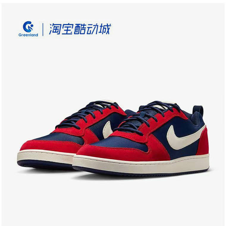 耐克红蓝白夏季低帮男子运动鞋新款NIKECOURT BOROUGH 844881-401