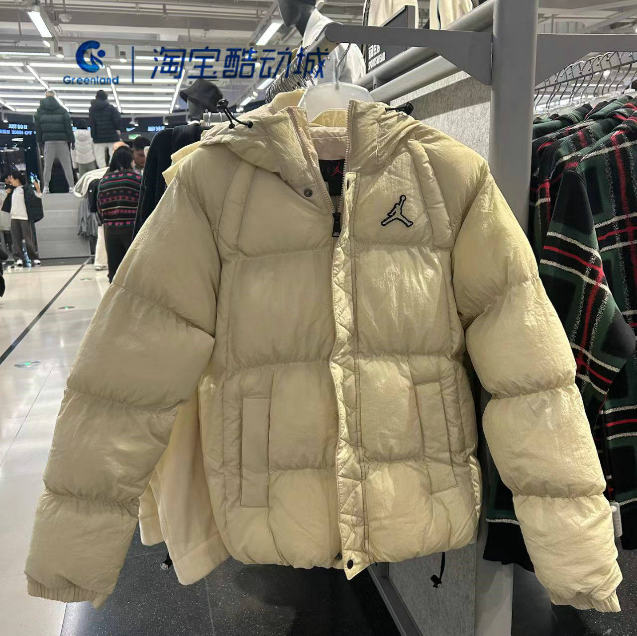 耐克男子保暖舒适连帽棉服外套