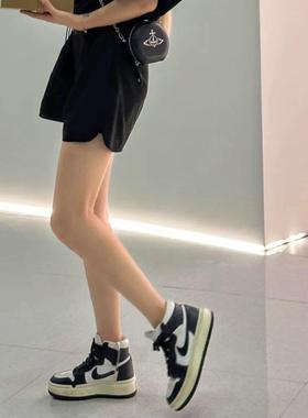 NIKE耐克女鞋AirJordan1Elevate AJ1黑白高帮篮球鞋DN3253-FB1867