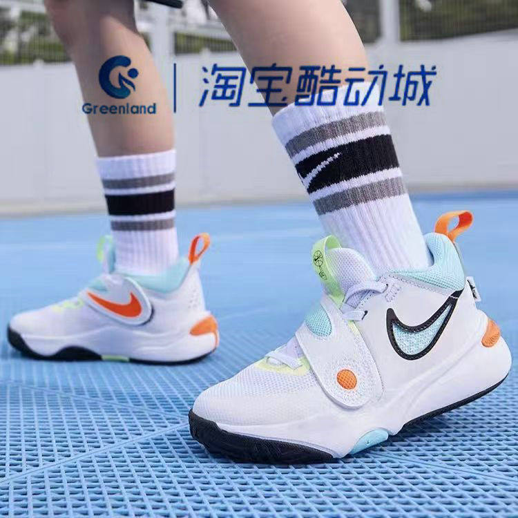 NIKE/耐克中童TEAMHUSTLED11(PS)运动训练篮球鞋HF5737-141
