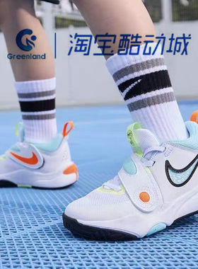 NIKE/耐克中童TEAMHUSTLED11(PS)运动训练篮球鞋HF5737-141