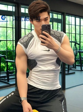 NIKE/耐克ProHyperStrong男士运动休闲训练短袖T恤AQ2733-100