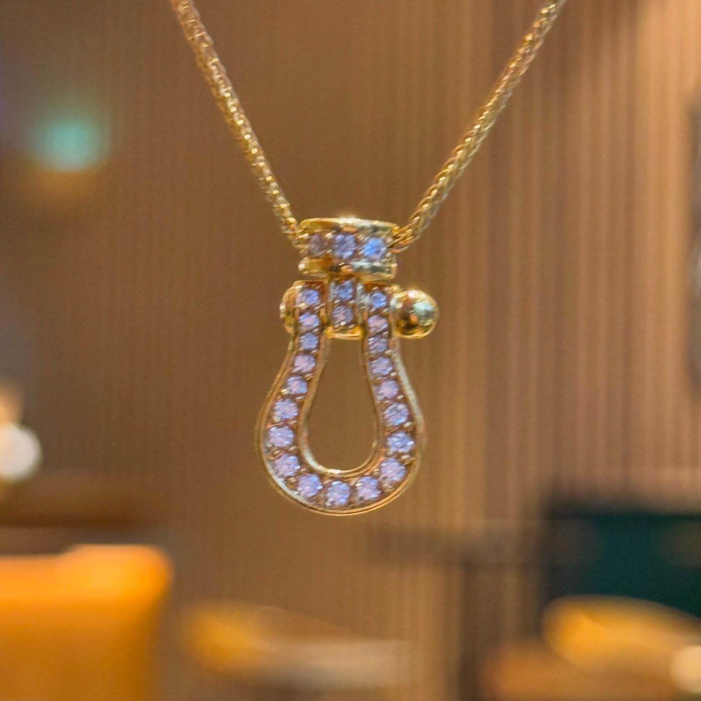 千夕 足金9995D镶嵌马蹄黄金吊坠春节女款情人节生日礼物送女友,黄金,颈饰,淘宝优惠券,粉丝福利购,淘宝优惠卷