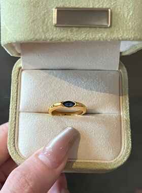 千夕足金999月球戒黄金戒指女款送女友七夕情人节生日礼物