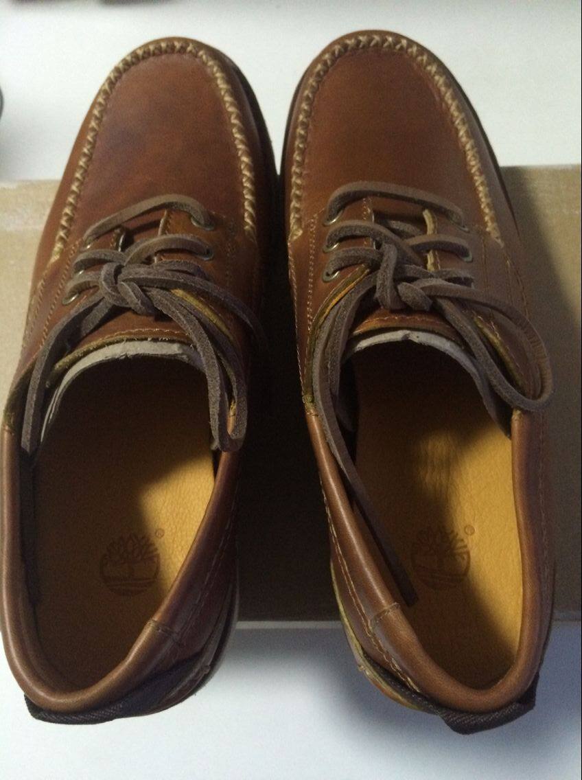 Timberland Abington  天木兰 男款真皮V底商务休闲鞋帆船鞋