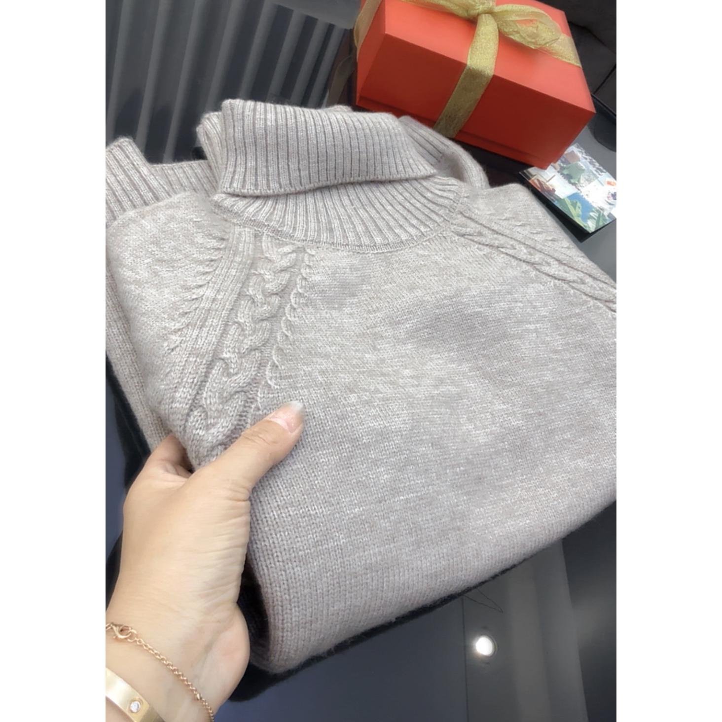 2255【高领插肩斜麻花毛衣】秋冬新款女士韩版宽松打底衫