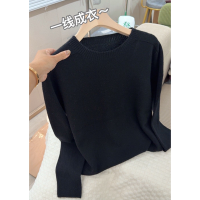3393【一线成衣软糯基础打底衫】秋冬新款女士韩版针织衫