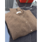 韩版 3733 新款 秋季 女士宽松外传针织上衣 温柔软糯小金豆开衫