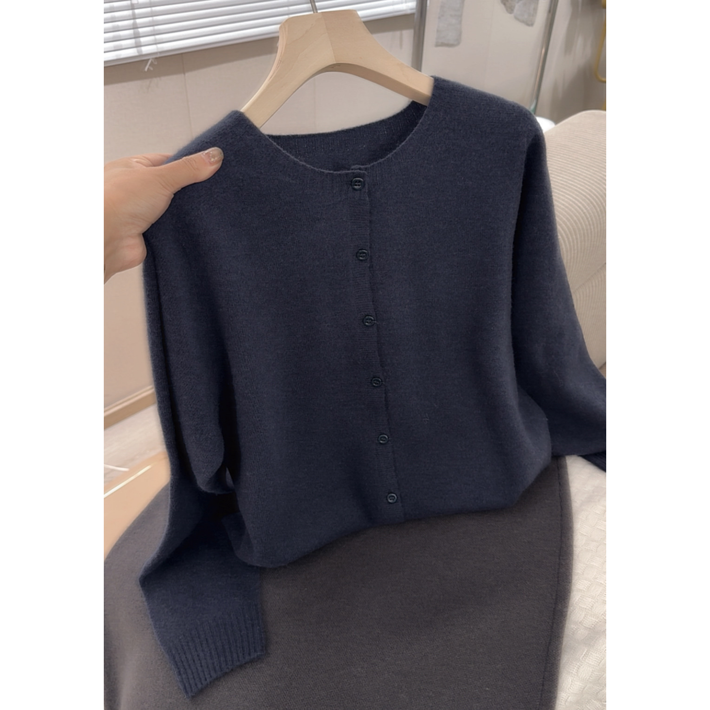 3358【一线成衣简约开衫】巨百搭！秋季新款女士百搭上衣