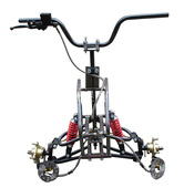 沙滩车悬挂刹车转向总成 小倒三轮前桥车架 DIY四轮车配件 2轮改装