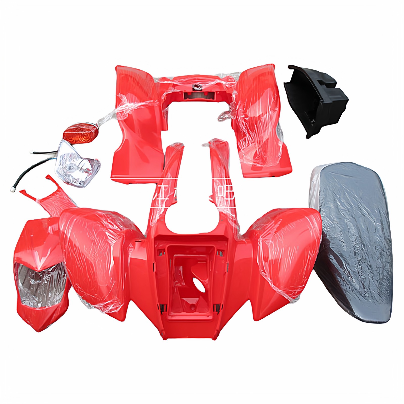 ATV四轮摩托车配件 大恐龙沙滩车外壳 车壳塑料件整套带座垫大灯