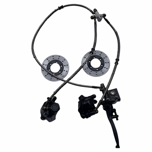 摩托车配件 大公牛倒三轮沙滩车前碟刹车 前一拖二手刹车器刹车盘