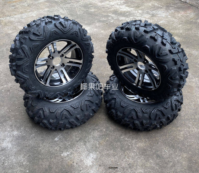 卡丁车配件 大公牛悍马沙滩车26X9-14 26X11-14寸A字越野轮胎轮毂