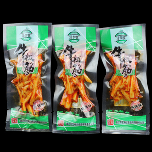 泽李牧香辣烧烤牛板筋内蒙古特产独立小包装条状小吃零食散装称重