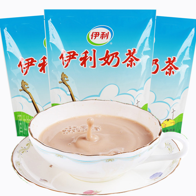 伊利奶茶咸味原味400g*3袋内蒙古特产速溶冲饮早餐奶茶粉独立包装