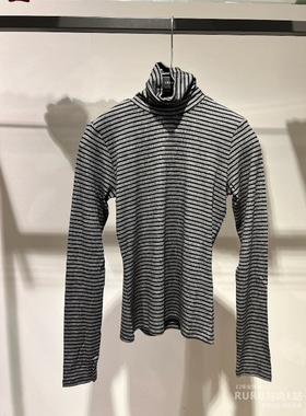 意大利正品代购 iblues 25秋冬 PAGA 女士百搭修身条纹高领针织衫