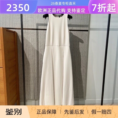 通勤一步裙棉纯色收腰连衣裙